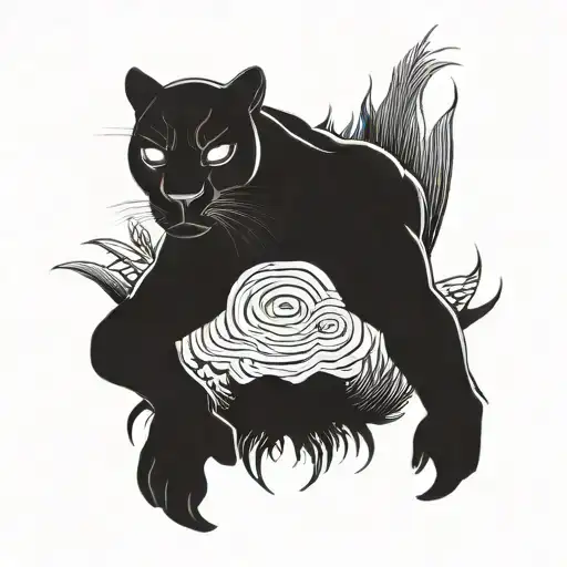 Black Panther Ready To Hunt And Take The Leap Of His Life