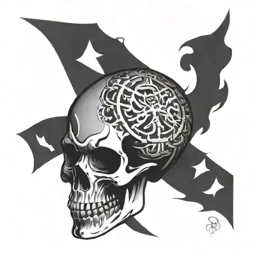 Incorporate Gang Symbols Or Logos Into A Skull Design
