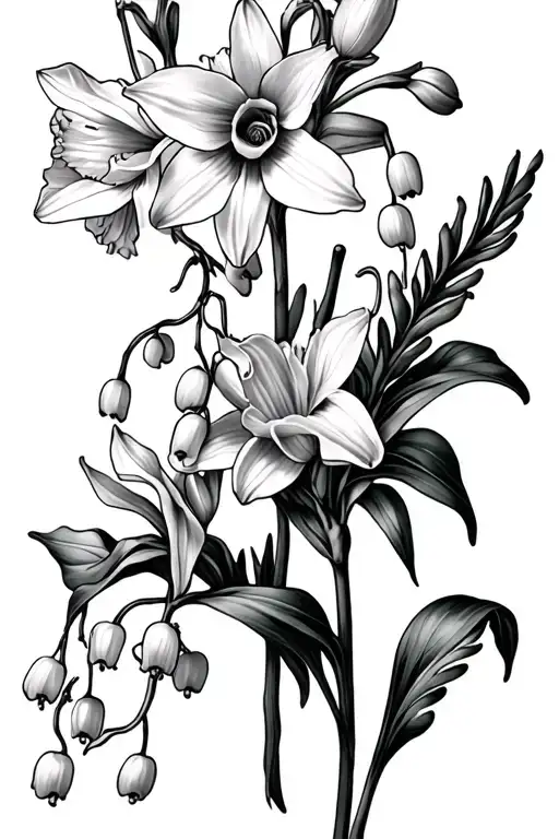 Narcissus And Lily Of The Valley