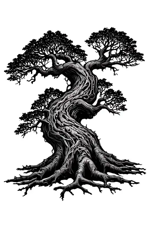 Tree Of Life With Dying Branches