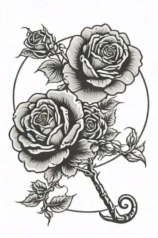 Roses And Cancer Sign