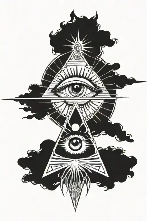 All Seeing Eye The Centre Of The Sun Shining