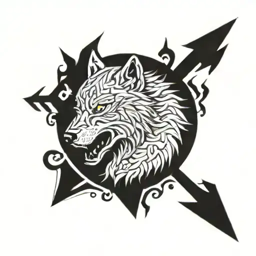 Space Wolf Rune Viking