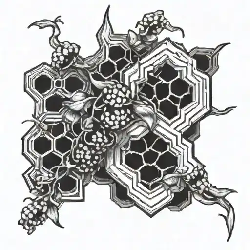 Honeycomb And Vine Intertwined