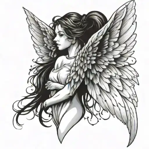 Female Angel Wings