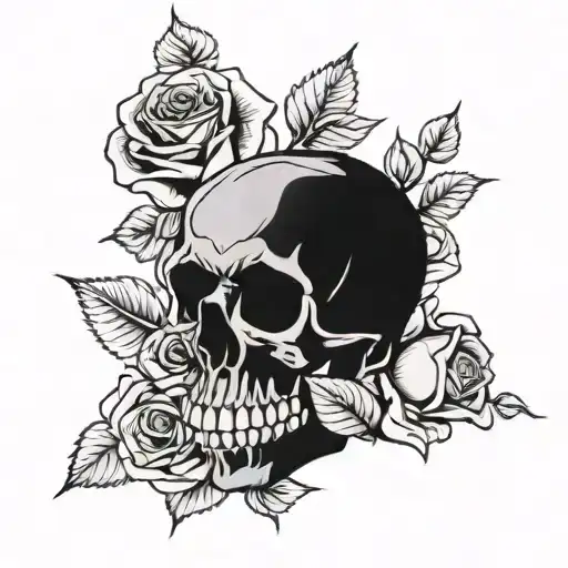 Skull And Roses