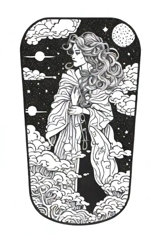 Heaven Opening Her Coat To Reveal Hidden Galaxies