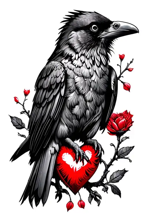 Crow And Heart