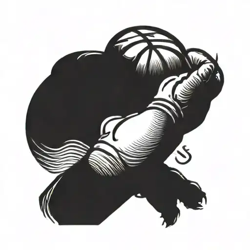 A Basketball Spinning On A Finger With The Word 'Cleaner' Written In A Sleek Font Next To It