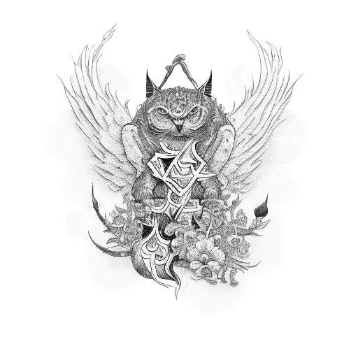 9 Tail Best With Fowers