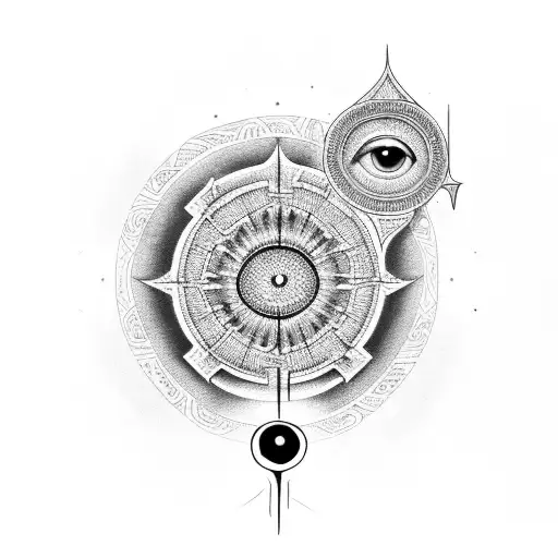 Nazar Evil Eye Incorporated Into A Psyop Symbol