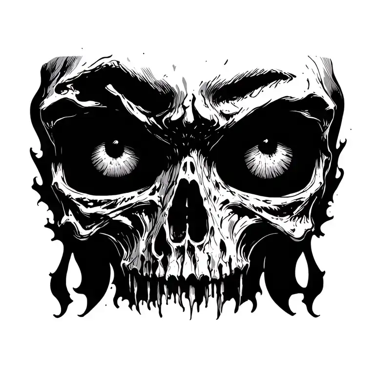 Death Reaper Eyes Side View