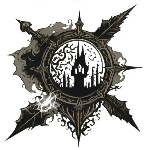 Dark Souls Bonfire Medieval Style