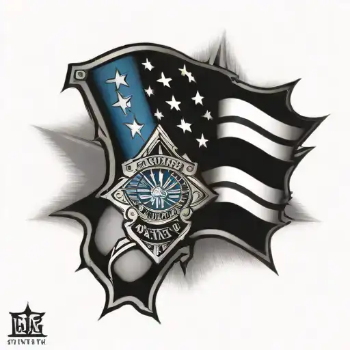 Law Enforcement Military Thin Blue Line