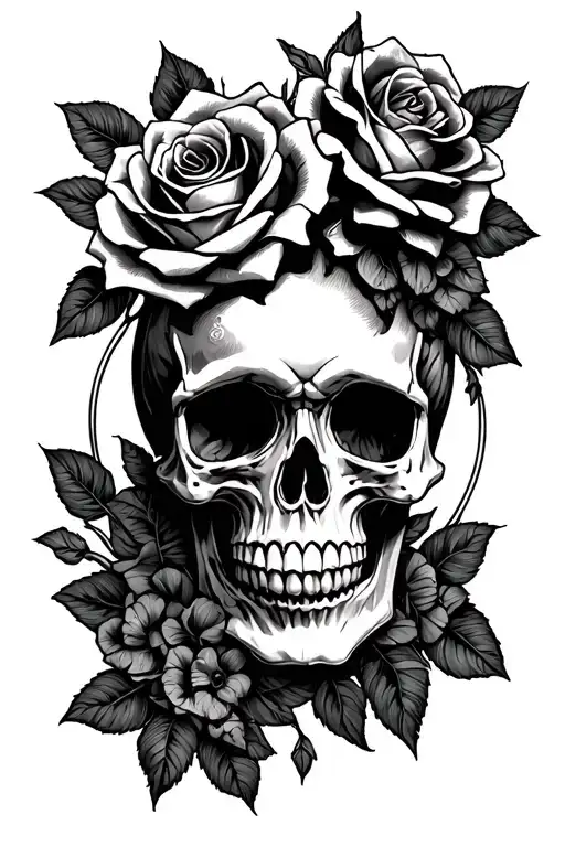 Skull And Roses