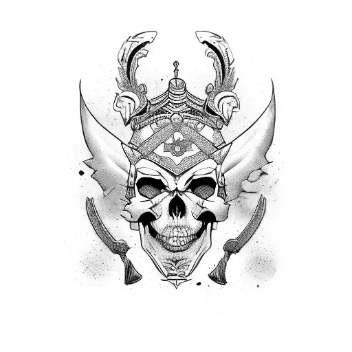 Samurai Skull