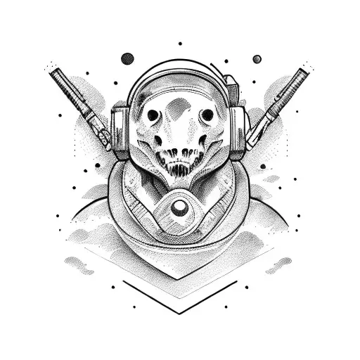 Dinosaur With Astronaut Helmet On