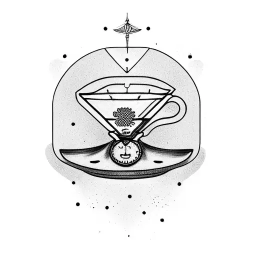 Chemex Coffee Brewer With A Caffeine Molecule Inside