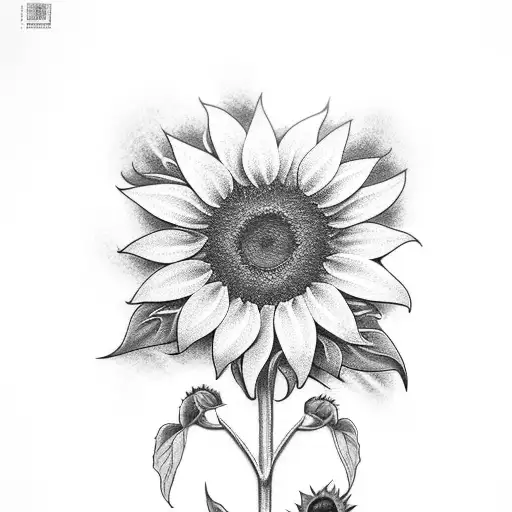 Sunflower With Name Michelle