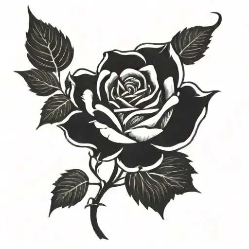 Black Rose Surrounded