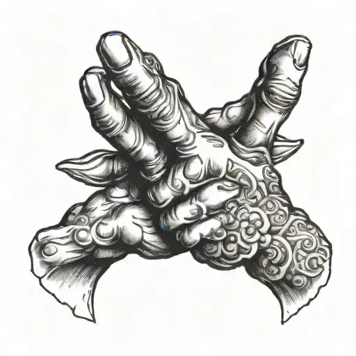 Aries Praying Hands