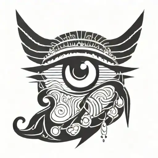 Horus Eye Symbol Integrated