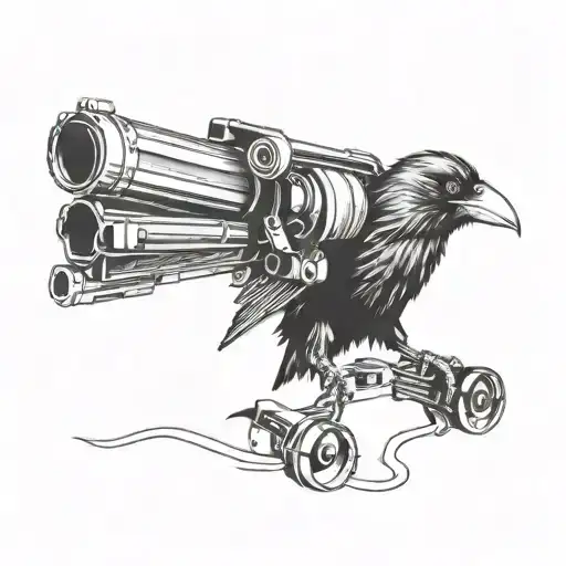 A Crow With A Grenade Launcher