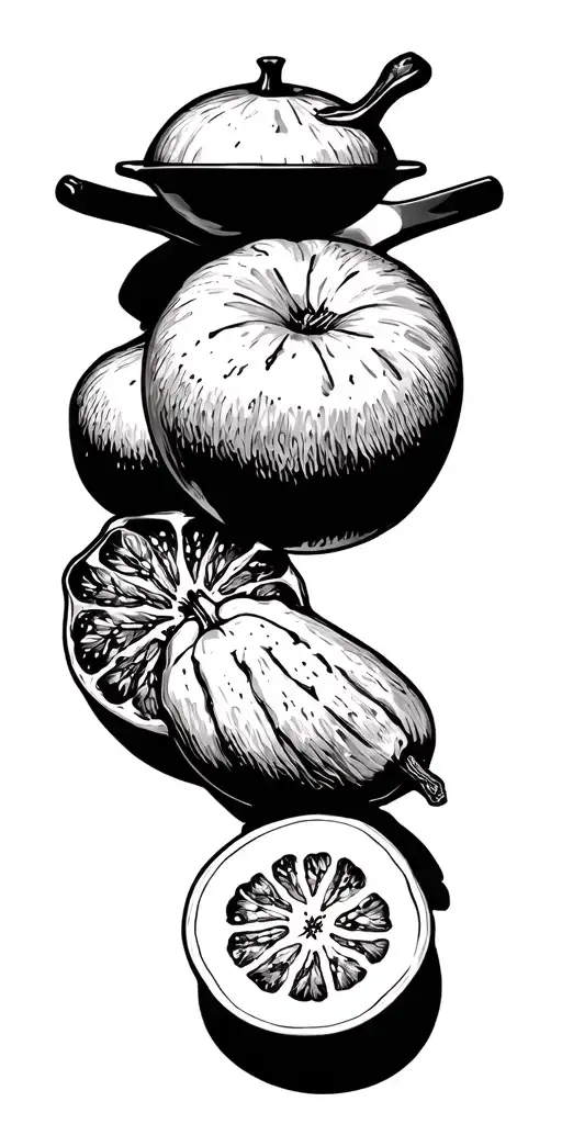 Restaurant Kitchen Items Like Fruits And Vegetables