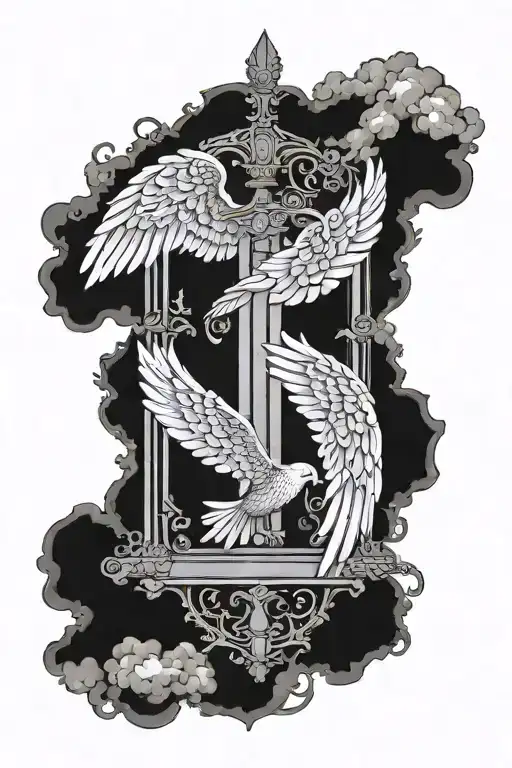 Heaven Gates And Wing Attached