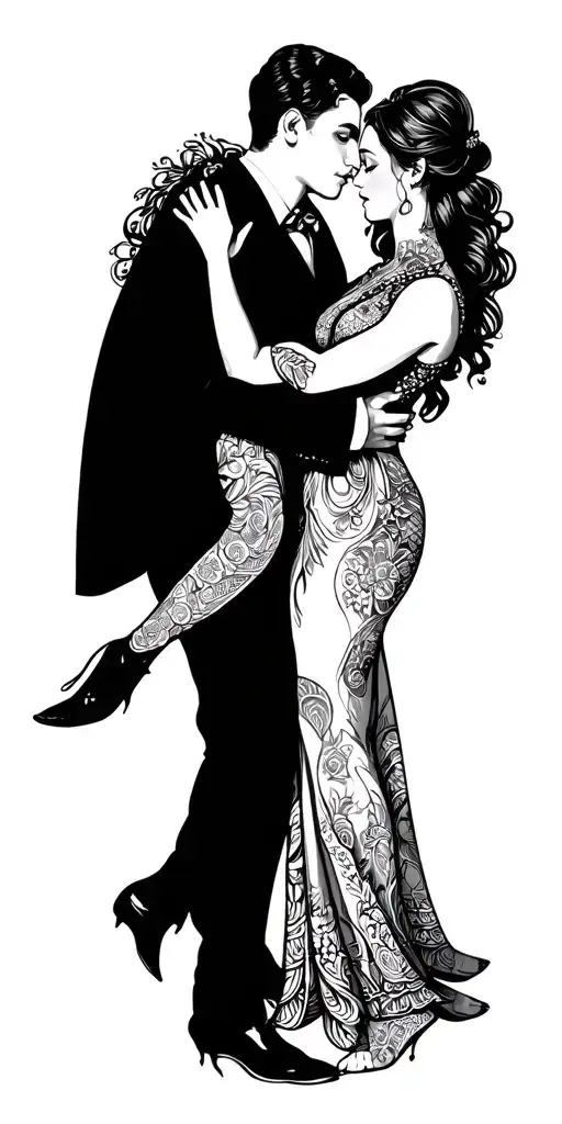 Dancing Couple Not Together