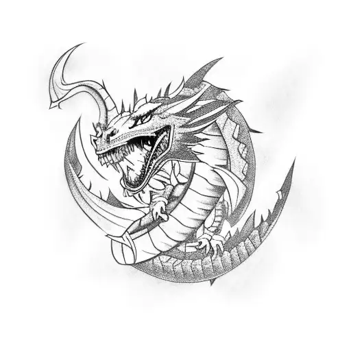 A Fierce Dragon Battling A Warrior In A Football Uniform