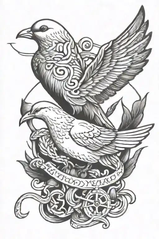 It Is What It Is With A Dove And An Anchor