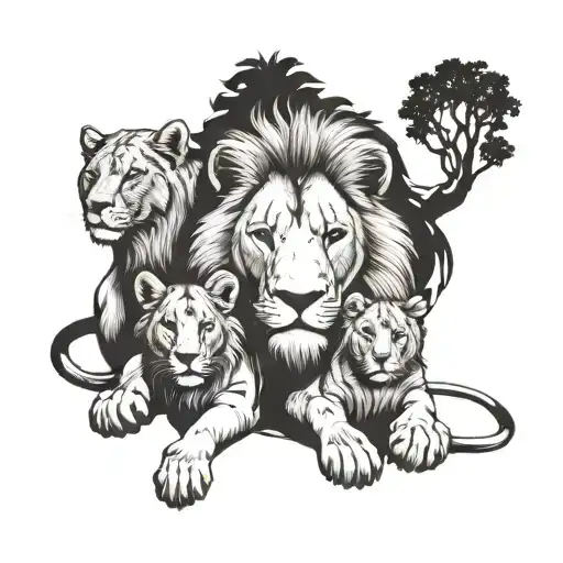 Lion Family
