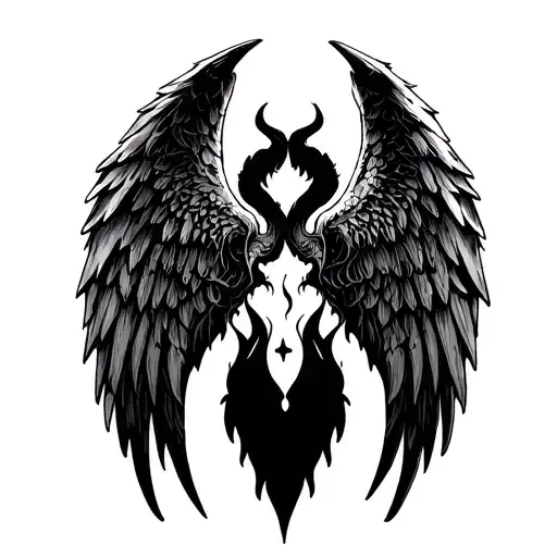 Angel And Demon Wings