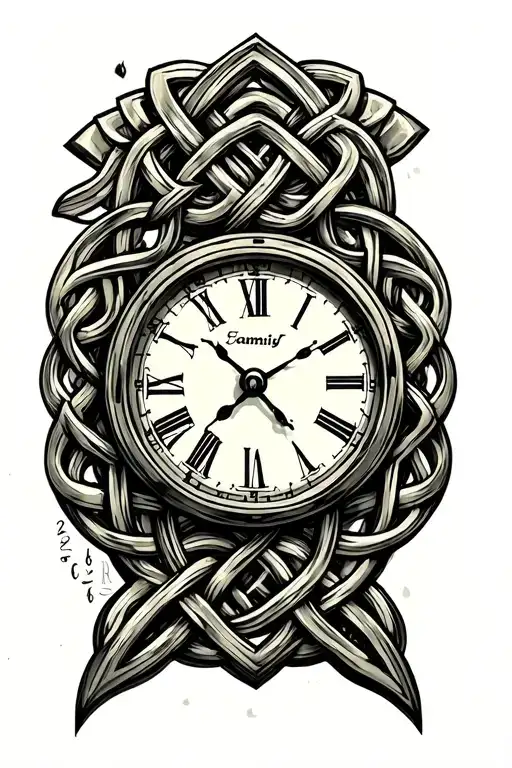 Celtic Knot Family Time Clock