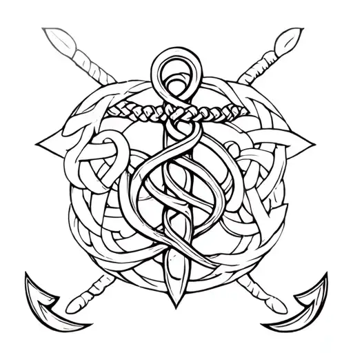 Celtic Anchor Sleeve