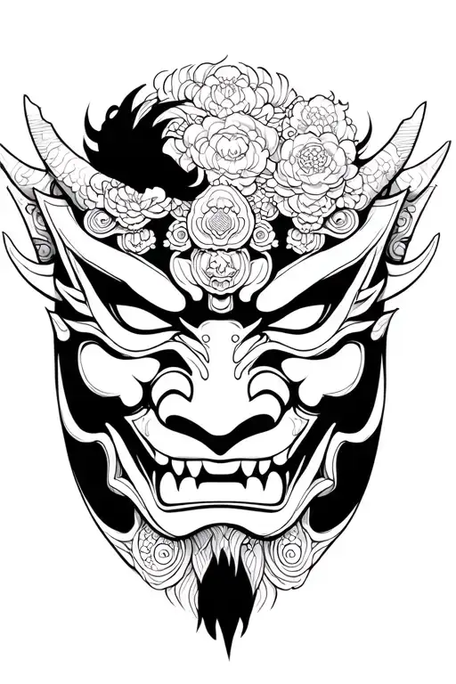 Japanese Oni Mask