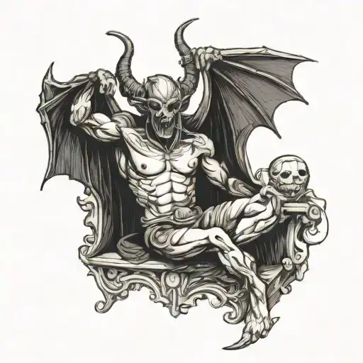 Demon Of Greed Guarding His Gold