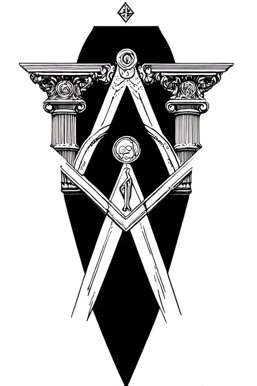 Masonic Pillars Mid Design