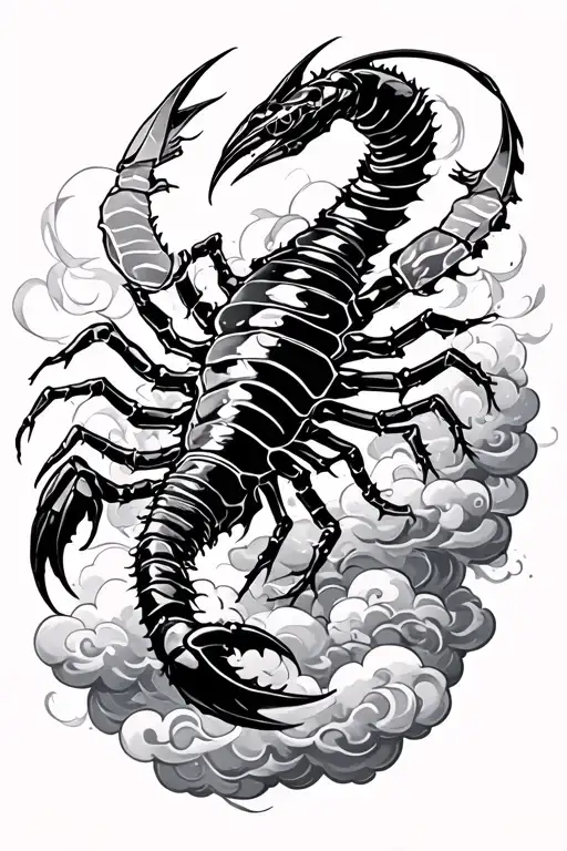 Scorpio With Clouds Swirling