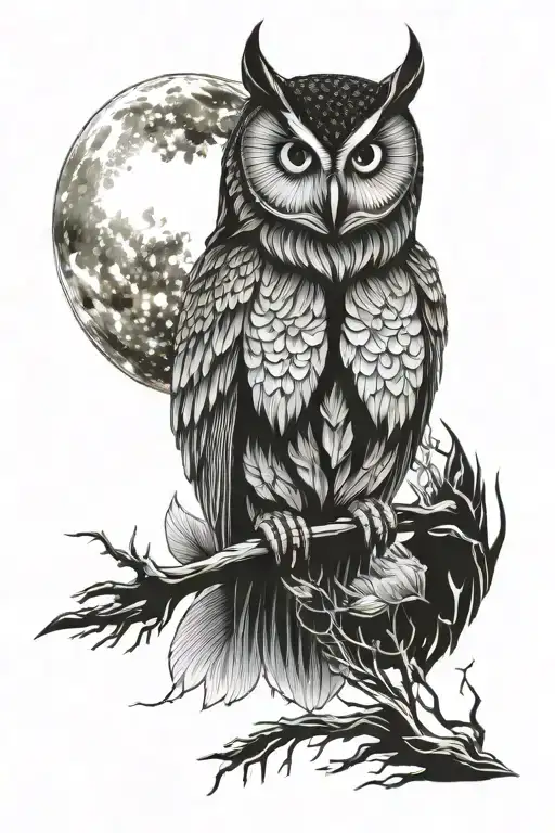Owl Moonlight