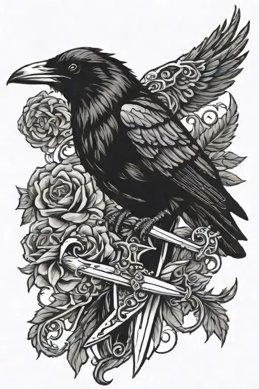 Raven With A Dagger
