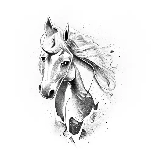Horse With Text