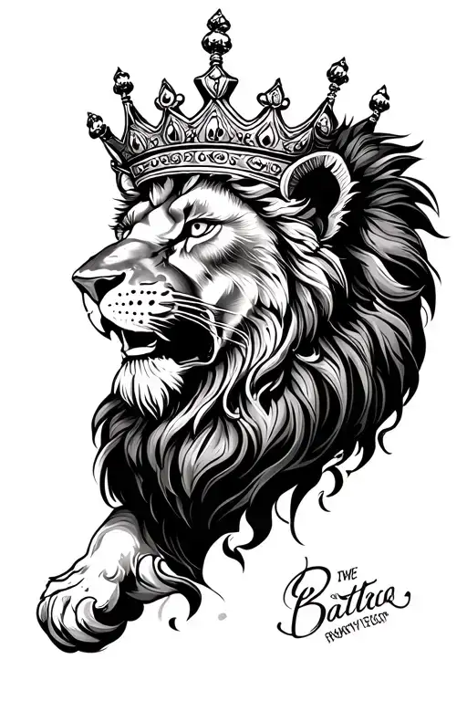Lion With Crown