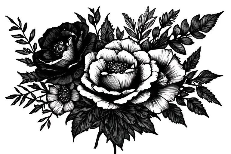 Floral Bouquet Wrapped