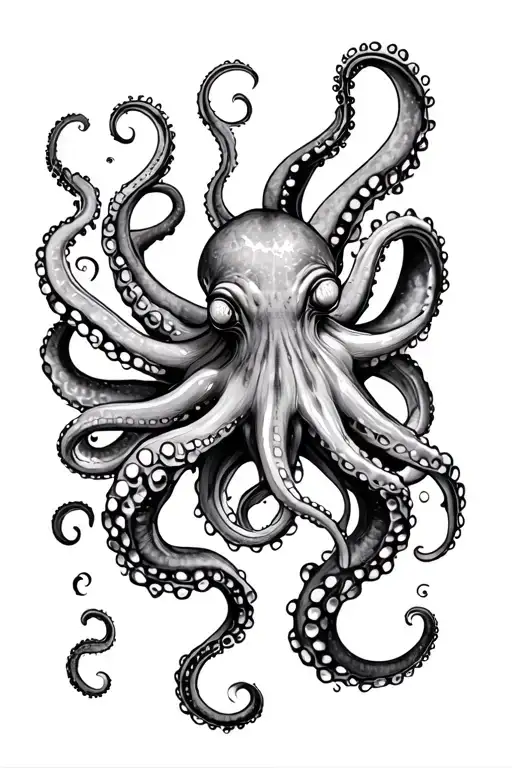 Octopus Wrapping Its Tentacles