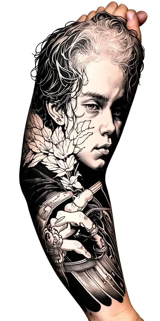 Going Down Arm Straykids Theme Sleeve