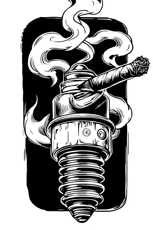 Sparkplug Smoking Cigar