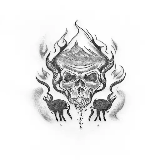 Fire Related Tattoo For Upper Part Of Arm Sleev