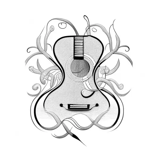 Guitar Strings Transforming Into Vines